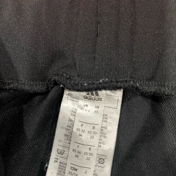 Adidas Black pants , cuff leg. Nice material with Gift Bag size XS - Picture 7 of 7